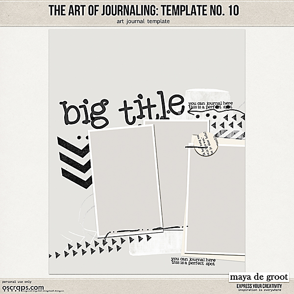 The Art of Journaling: Template no. 10 