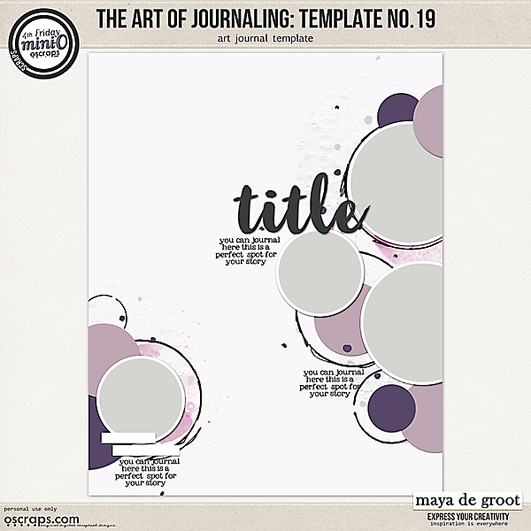 digital scrapbooking template