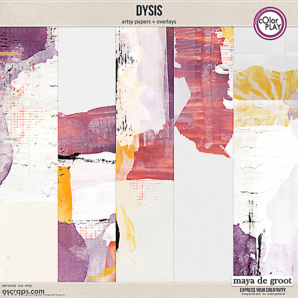 Dysis Artsy Papers and Overlays by Maya de Groot