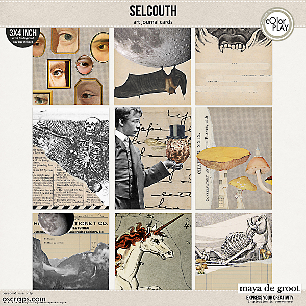 Selcouth Art Journal Cards by Maya de Groot