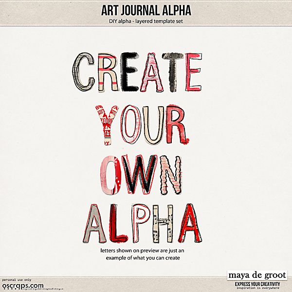 Art Journal Alpha by Maya de Groot 