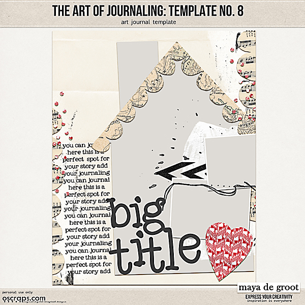 The Art of Journaling: Template no. 8