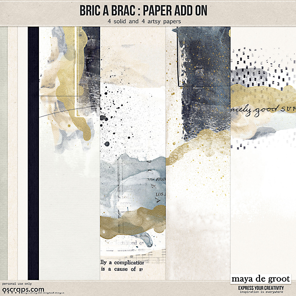 Bric a Brac  Paper Add On