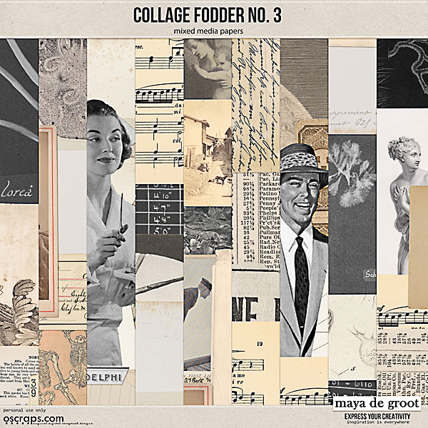 Collage Fodder No 3 by Maya de Groot Collage Fodder No 3 by Maya de Groot
