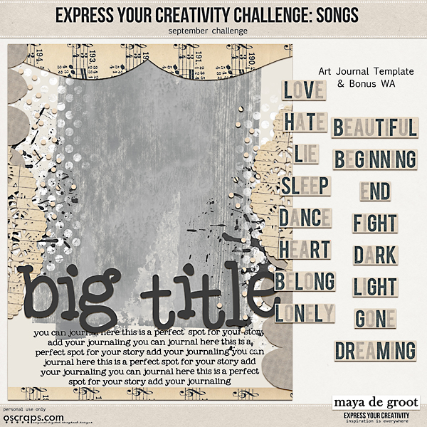Express Your Creativity Challenge: Songs