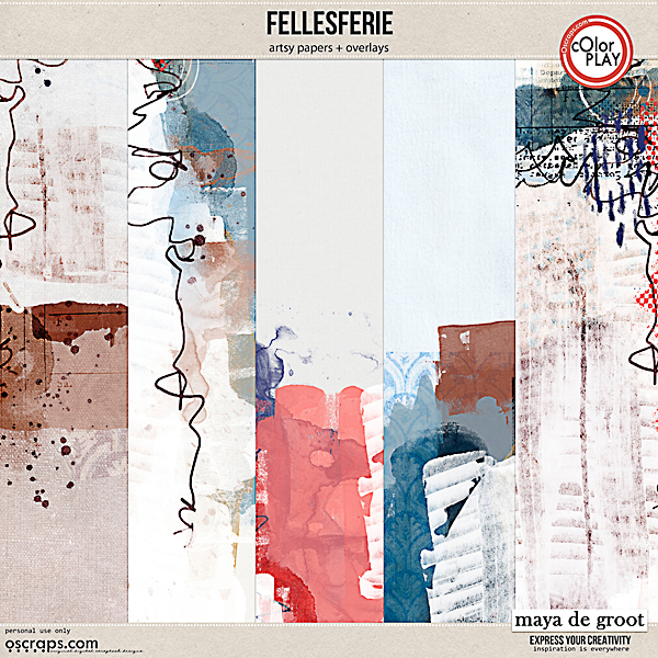 Fellesferie Artsy Papers and Overlays