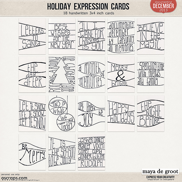Holiday Expression Cards 