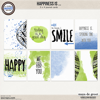 Happiness is ... Journal Cards set 1 