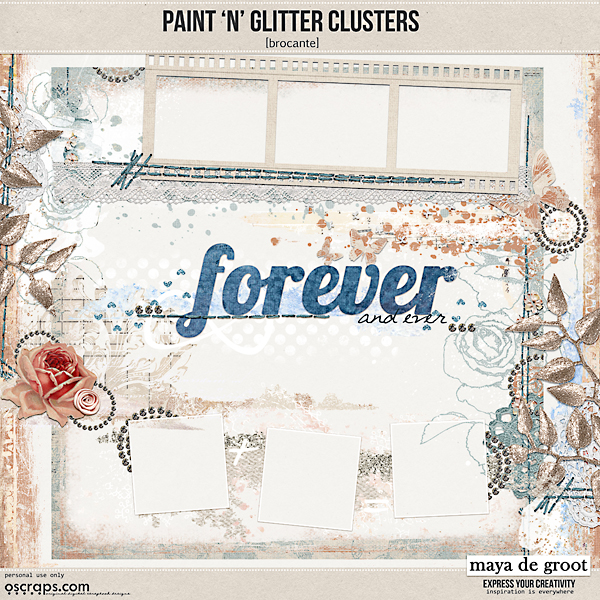 Paint 'n' Glitter Clusters [brocante]
