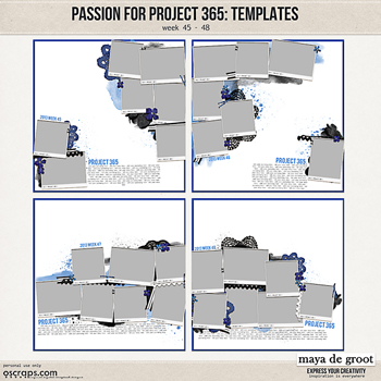 Passion for Project 365 Templates set 12