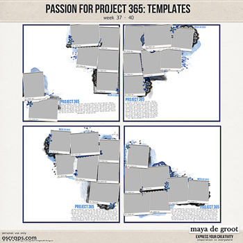 Passion for Project 365 Templates set 10