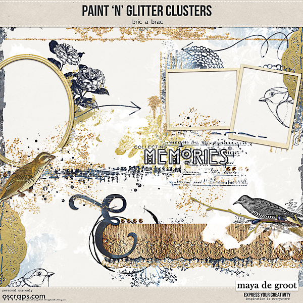 Paint 'n' Glitter Clusters [Bric a Brac] 