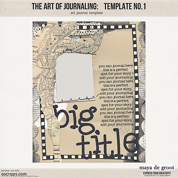 The Art of Journaling: Template no. 1 