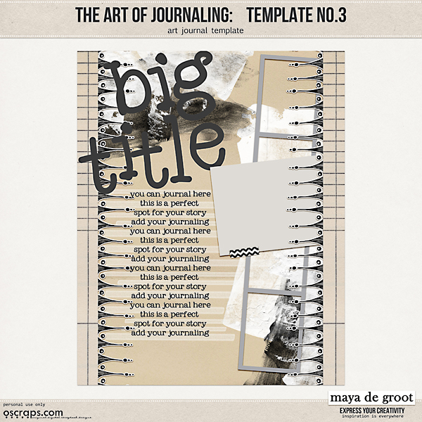 The Art of Journaling: Template no. 3 