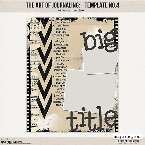 The Art of Journaling: Template no. 4 