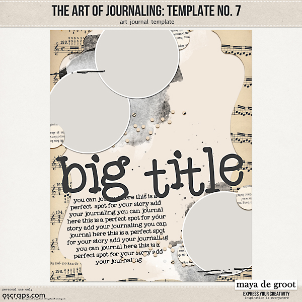 The Art of Journaling: Template no. 7 