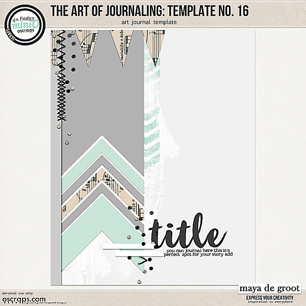 The Art of Journaling: Template no. 16