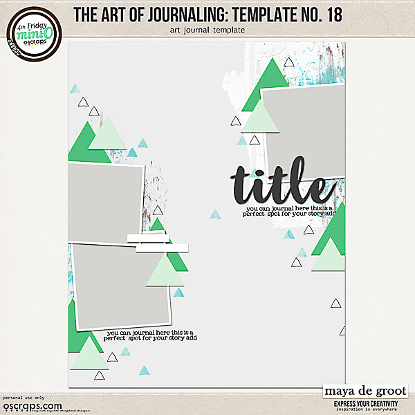 The Art of Journaling: Template no. 18