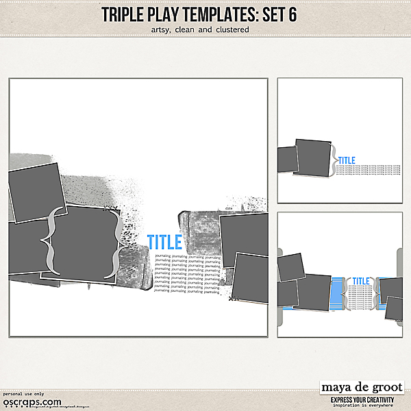 Triple Play Templates: Set 6