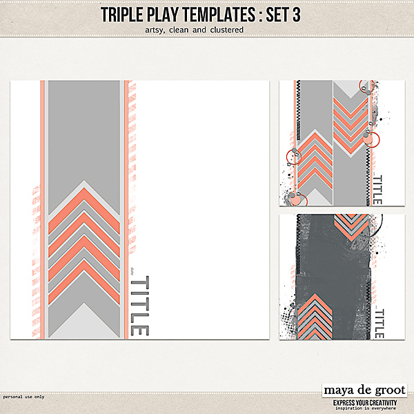 Triple Play Templates: Set 3