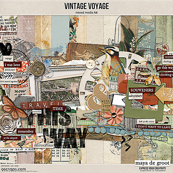 Vintage Voyage bundle by Maya de Groot