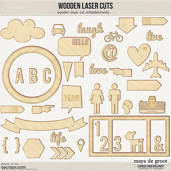 Wooden Laser Cuts 