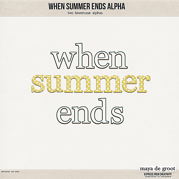 When Summer Ends - Alpha