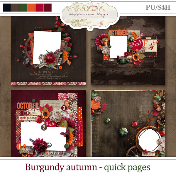 Burgundy autumn (Quick pages)