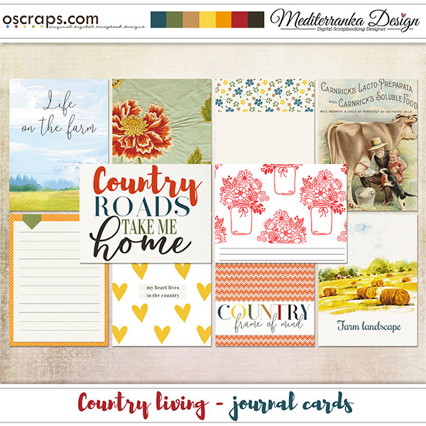 Country living (Journal cards)