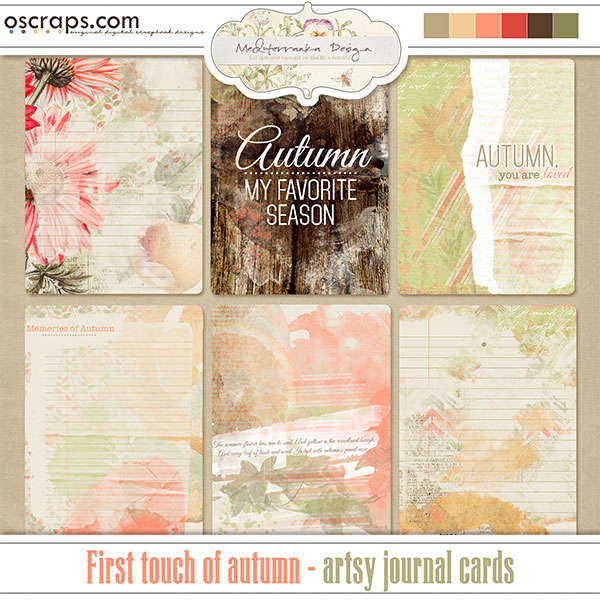 First touch of autumn (Artsy journal cards) 