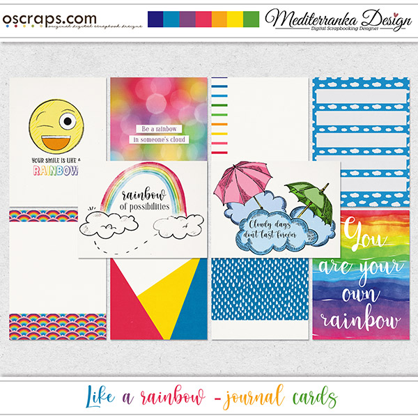 Like a rainbow (Journal cards)