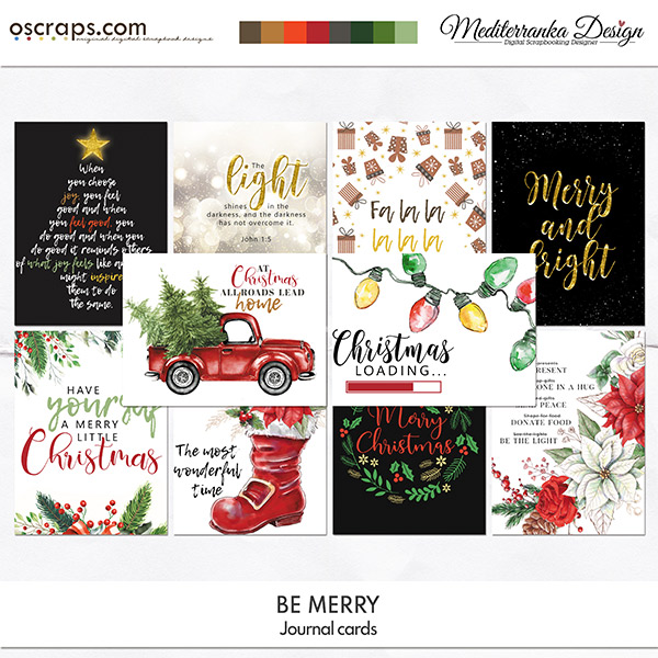 Be merry (Journal cards) 