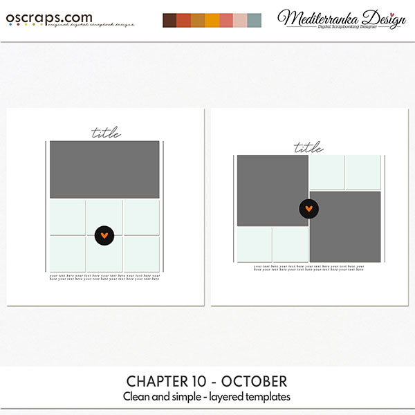 Chapter 10 - October (Clean and simple - layered templates) 