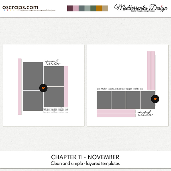 Chapter 11 - November (Clean and simple - layered templates) 