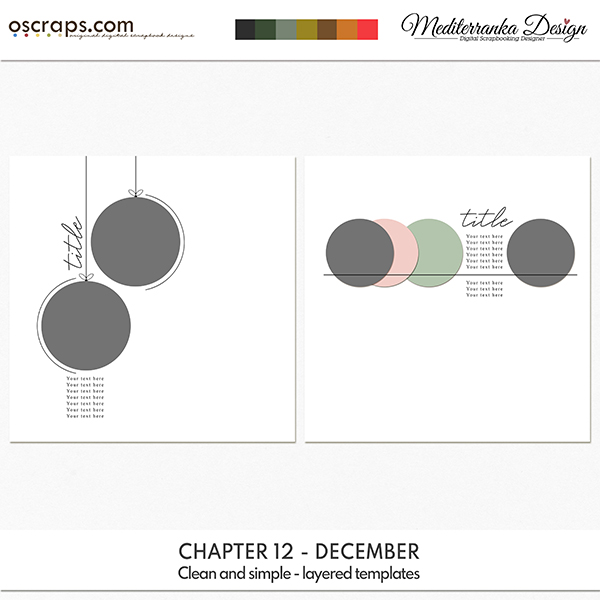 Chapter 12 - December (Clean and simple - layered templates) 