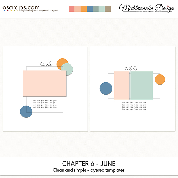 Chapter 6 - June (Clean and simple - layered templates) 