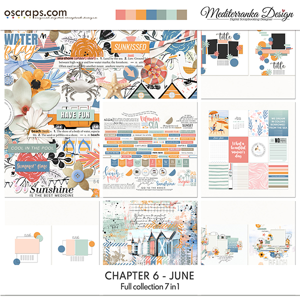 New Digital Scrapbooking Supplies Each Week at Oscraps