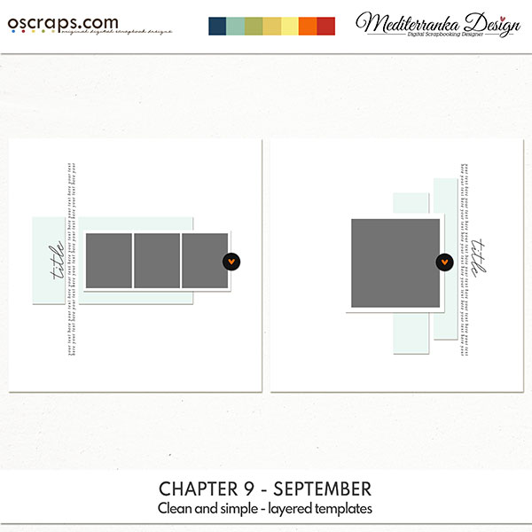 Chapter 9 - September (Clean and simple - layered templates)