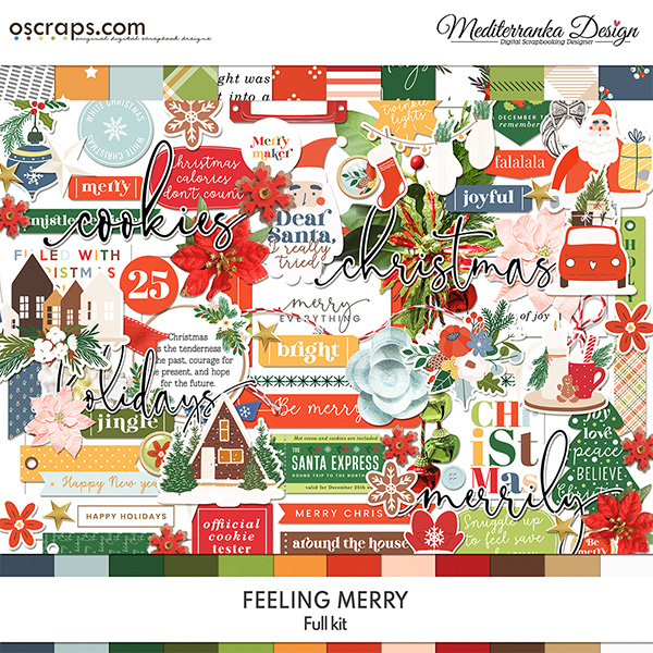 Feeling merry (Full digital scrapbooking kit)  