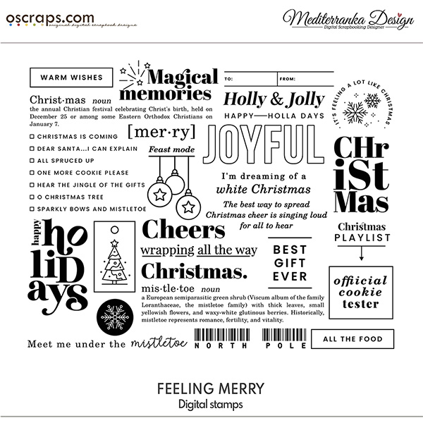 Feeling merry (Digital stamps)