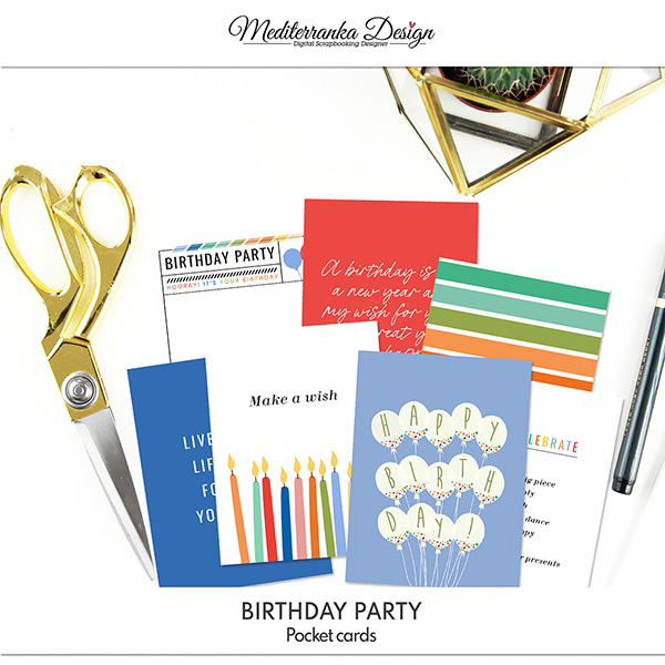 Birthday party (Pocket cards)   