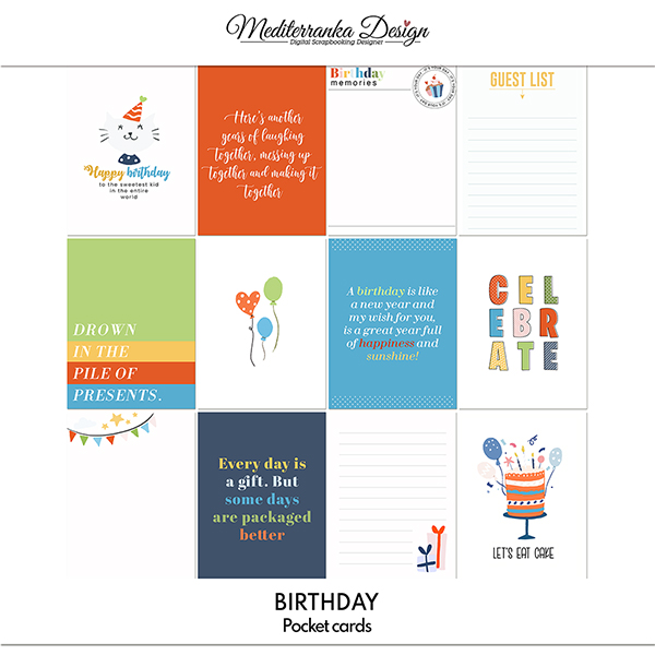 Birthday (Pocket cards)  