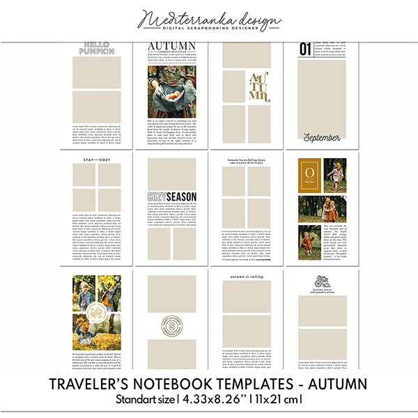 Photo templates - Autumn (TN Standart size) 