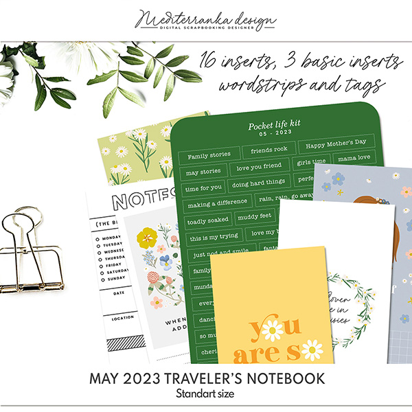 May 2023 (Printable traveler's notebook kit) 
