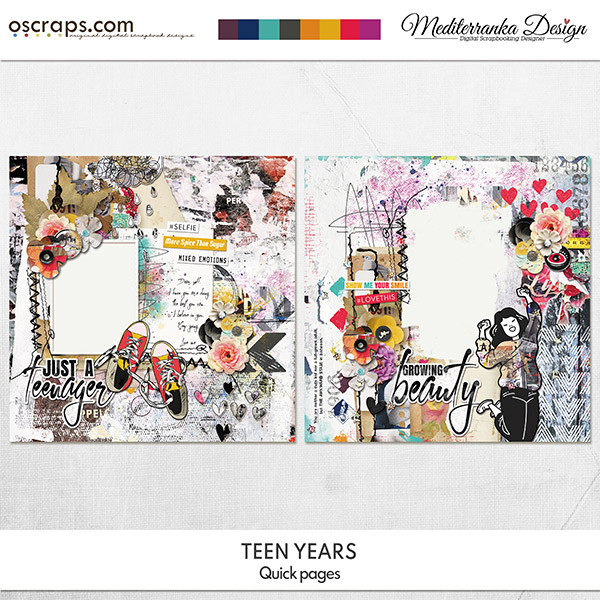 New Digital Scrapbooking Supplies Each Week at Oscraps