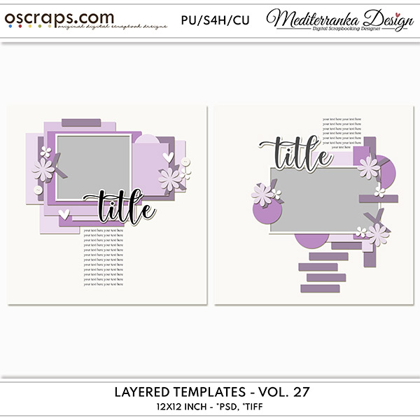 Layered templates - Volume 27