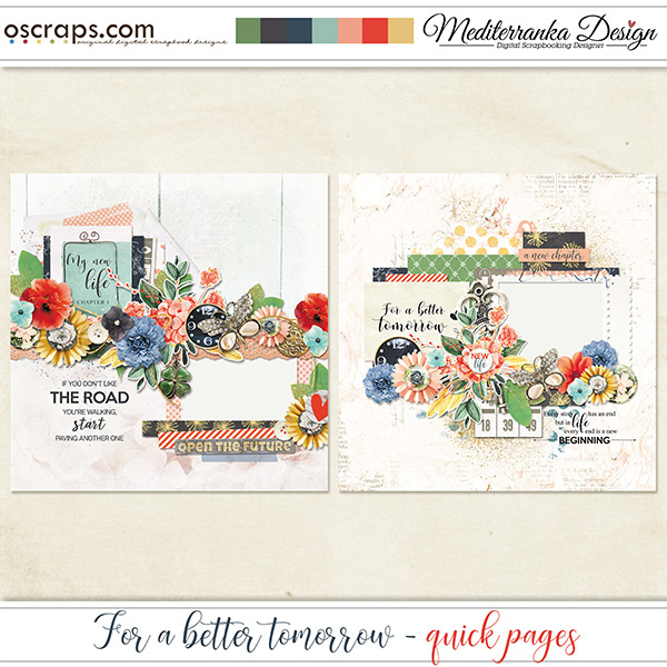 New Digital Scrapbooking Supplies Each Week at Oscraps