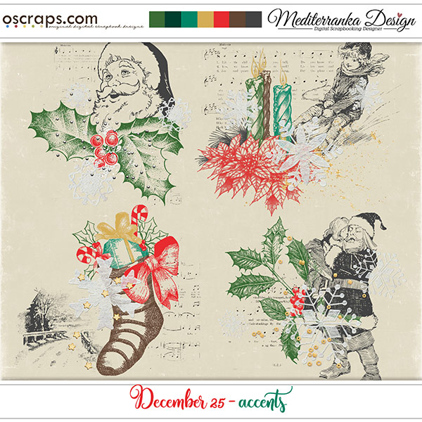 New Digital Scrapbooking Supplies Each Week at Oscraps