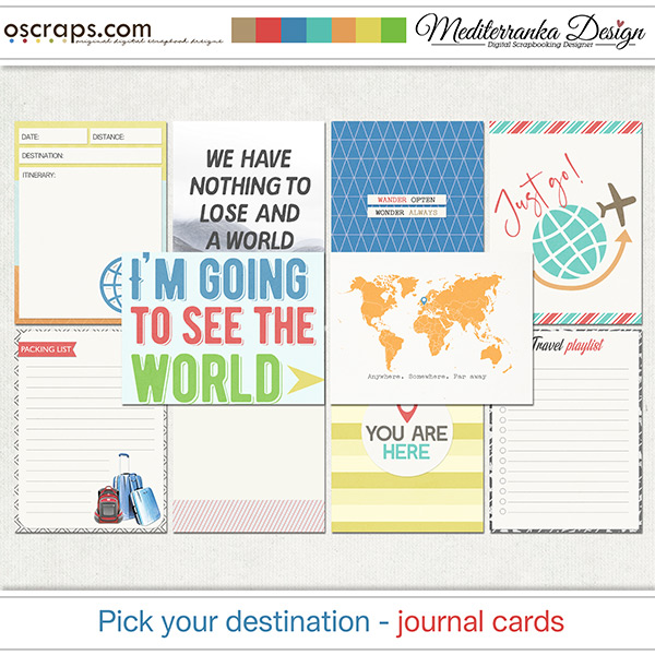 Pick your destination (Journal cards) 