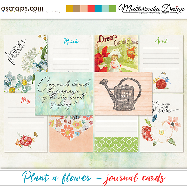 New Digital Scrapbooking Supplies Each Week at Oscraps